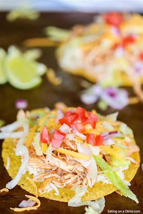 Chicken Tostadas Recipe Easy Chicken Tostadas