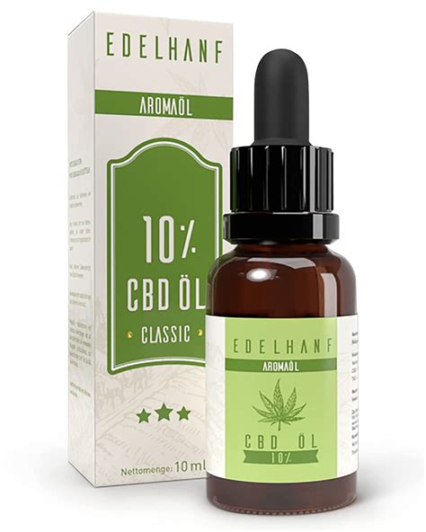 Edelhanf CBD Öl 10 Vollspektrum CBD Tropfen mit 1 000mg Cannabidiol