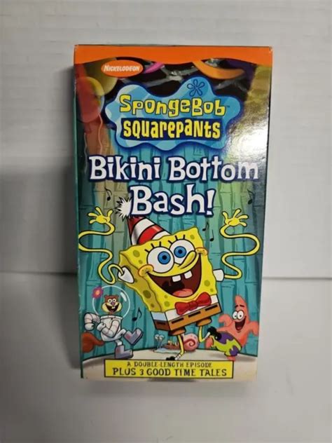 SPONGEBOB SQUAREPANTS Bikini Bottom Bash VHS 2002 Tested 10 99 PicClick CA