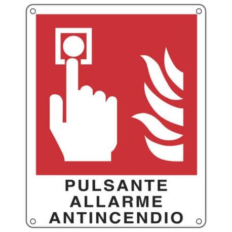 Cartello Antincendio X Cm Cartelli Segnalatori Pulsante Allarme