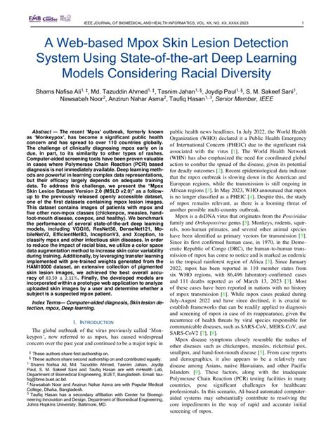 A Web Based Mpox Skin Lesion Detection System Using State Of The Art