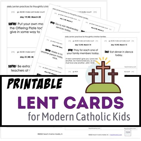 Lent For Modern Catholic Kids Cards Artofit