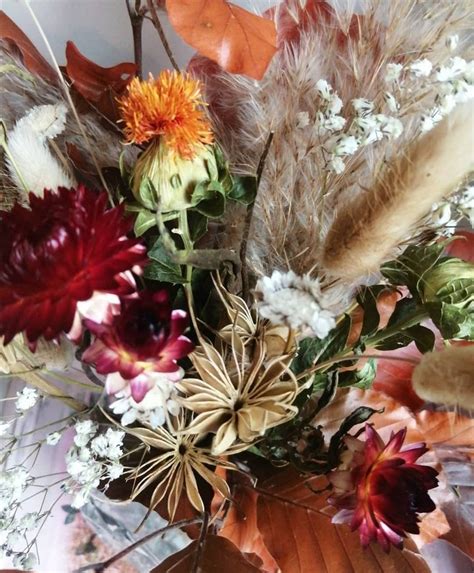 Autumn Dried Flower Everlasting Bouquet Etsy