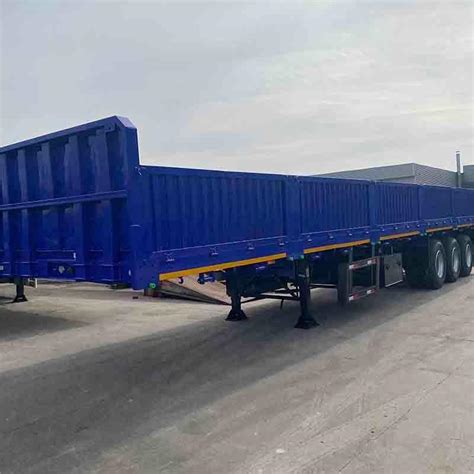 Vehicle Master 20FT 40FT 35 60ton 3 Axle Bulk Cargo Transport Side Wall