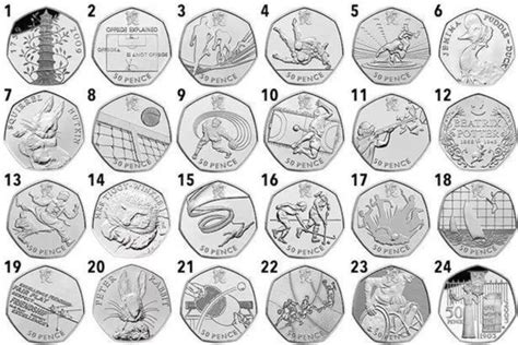 These Are The Different 50p Coins In Circulation And Some Are Worth A