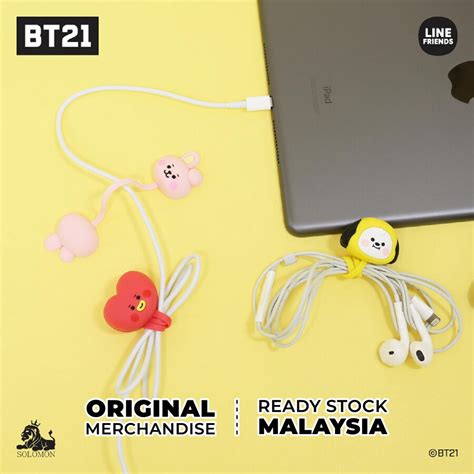 OFFICIAL BT21 Baby Magnetic Cable Wrap BTS BT21 TinyTAN BangTan Kpop