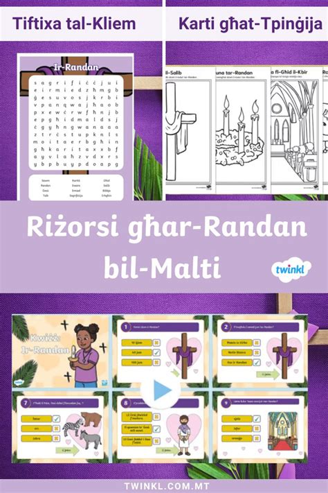 Riżorsi għar Randan bil Malti Tistgħu ssib PowerPoints Karti għat