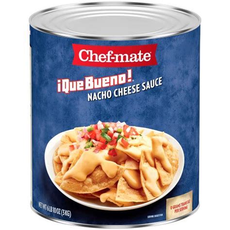 Chef Mate ¡que Bueno Nacho Cheese Sauce 6 Lb 10 Oz Pack Of 6