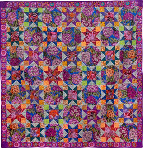 Kaffe Fassett Collective Rhododendron Stars 90 X 90 Quilt Kit By Kaffe Fassett For Free