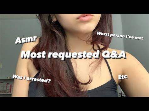 Asmr Q A Most Requested Questions Youtube