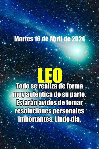 Martes De Abril De Tarot Leo Hoy Puede Ser Un Dia Especial