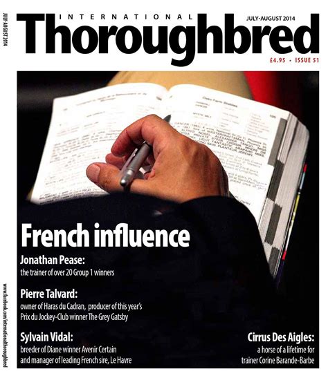 international thoroughbred august   international thoroughbred