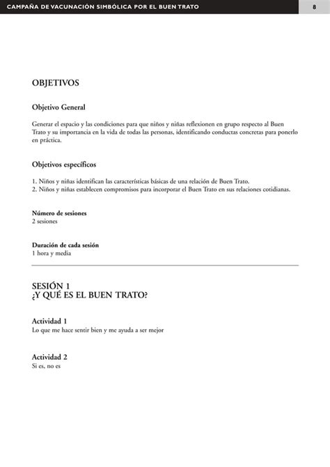 Guía Para Trabajar El Tema Del Buen Trato Con Niños Y Niñas Pdf