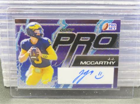 Pro Set M Tal Jj Mccarthy Goin Pro Violet Mojo Rookie Auto Rc