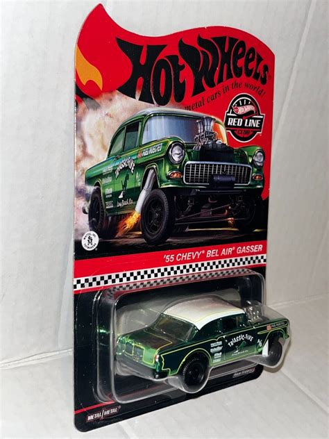 Hot Wheels 2021 Rlc Exclusive Triassic Five 55 Chevy Bel Air Gasser Ebay