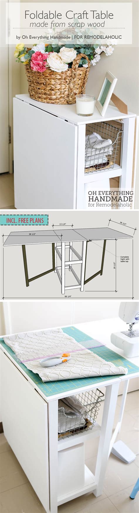 How To Make A Fold Down Table | Brokeasshome.com