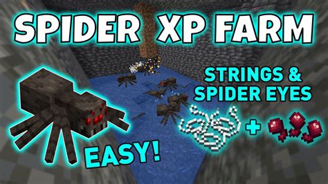 Minecraft Java 1 20 Easy Spider Spawner XP Farm String Spider Eye