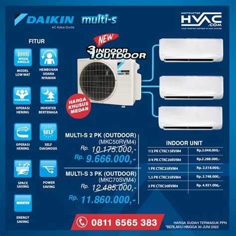 Daikin Multi S Ac Hemat Listrik Hemat Tempat Distributor Resmi Daikin