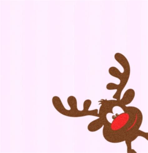 A Cartoon Reindeer With Red Nose And Antlers On It S Head Standing In