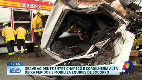 Grave Acidente Entre Chapec E Cordilheira Alta Deixa Feridos E