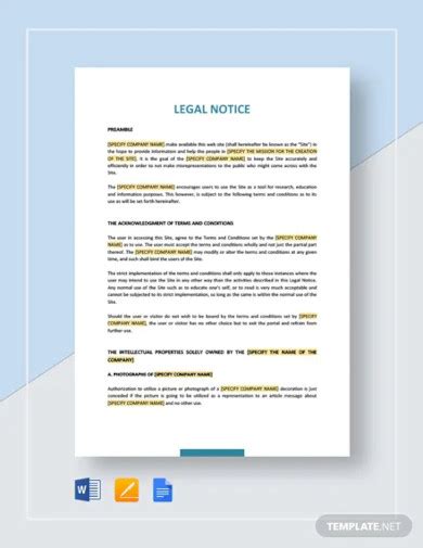 30 Free Notice Templates