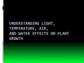 Ppt Temperature And Plant Growth Powerpoint Presentation Free