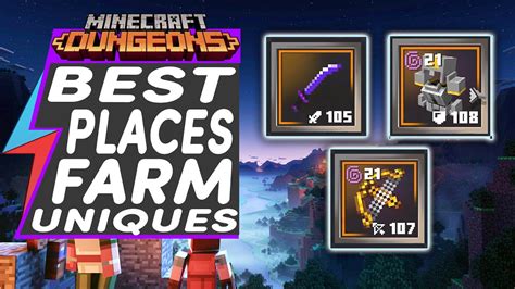 Best Places To Farm Unique Items Minecraft Dungeons Farming Guide Youtube