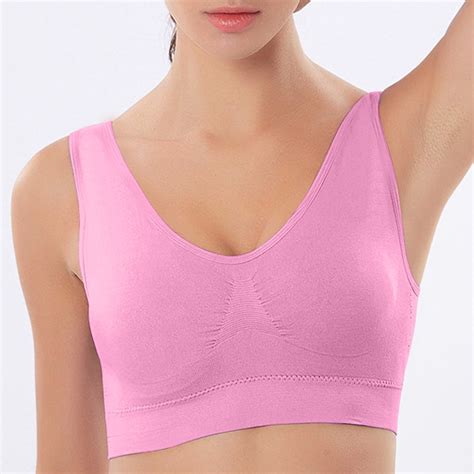 Ganfancp Seamless Bras For Women Backless Bra Plus Size Bras High Impact Sports Bras Minimizer