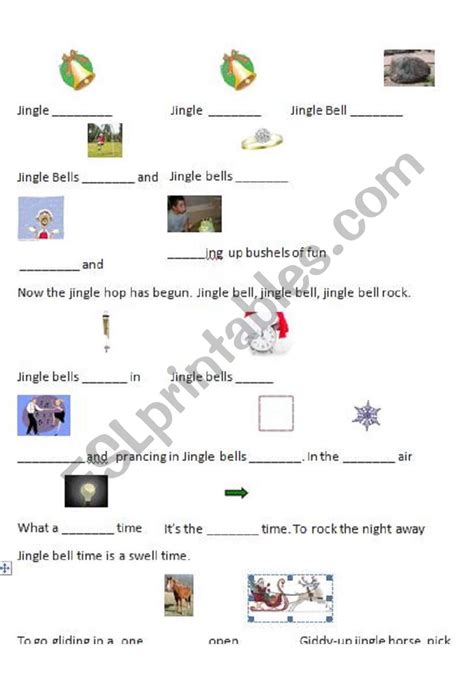 Jingle Bell Rock Worksheet ESL Worksheet By Mts07