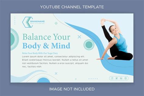 Premium Vector Yoga Concept Youtube Thumbnail Banner Template