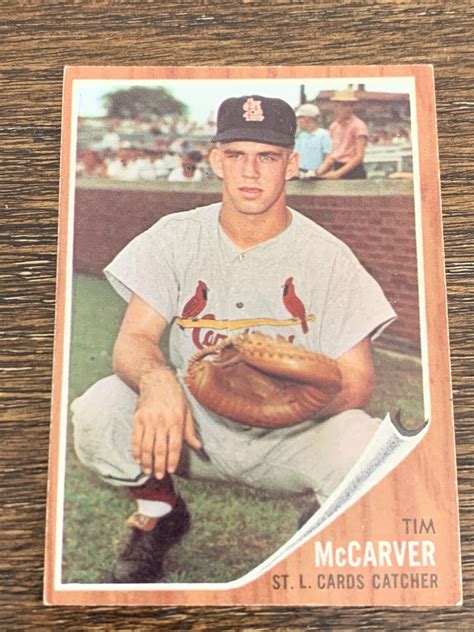 1962 TOPPS TIM MCCARVER 167 CARDINALS EX MT OR BETTER RC ROOKIE EBay