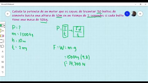 PROBLEMA DE POTENCIA MECANICA YouTube