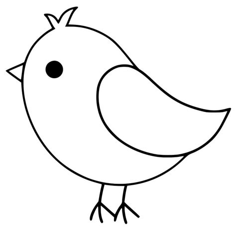 Coloriage Oiseau Tr S Facile T L Charger Et Imprimer Gratuit