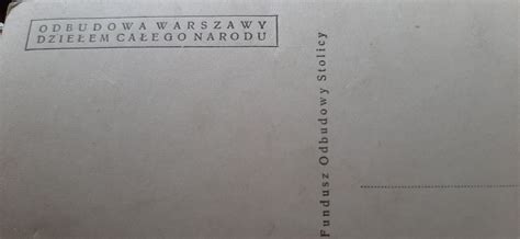 Kolekcja Poczt Wki Prl Warszawa Odbudowa Fot Jabrzemski Stare Auto Ory