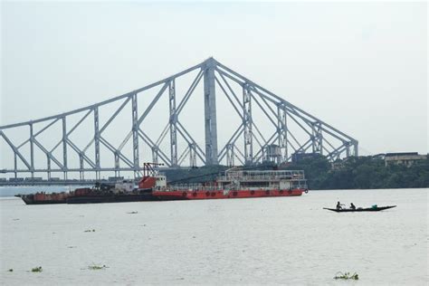 Howrah Bridge from Front View during Noon Editorial Photo - Image of ...