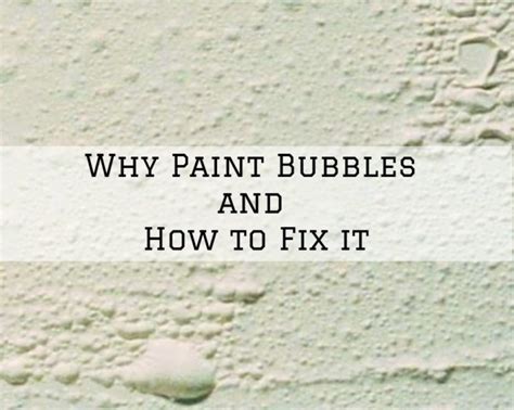 Why Paint Bubbles And How To Fix It The Painting And Wallcovering Co