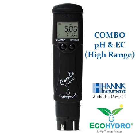 Combo PH Conductivity TDS Tester High Range HI98130 EC PH PPM Meter