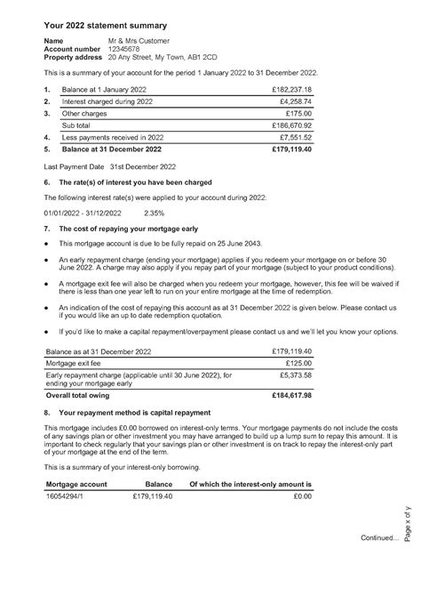 Mortgage Statements Understanding Your Mortgage Statement