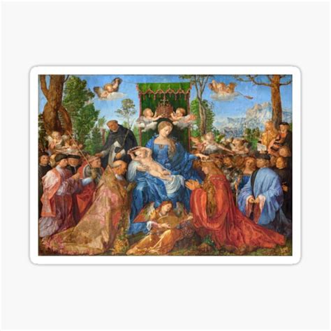 Albrecht D Rer The Feast Of The Rosary Sticker For Sale By