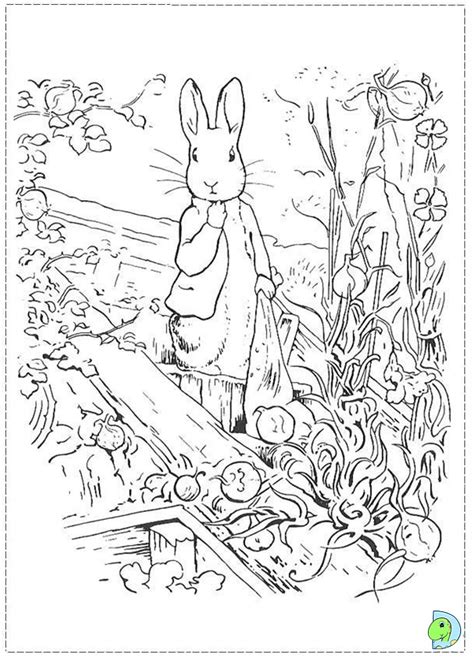 Peter Rabbit Coloring page- DinoKids.org