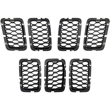 Amazon Pcs Black Honeycomb Mesh Front Grill Inserts Kits Replace