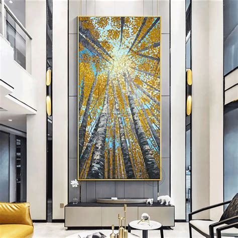 Grande peinture verticale moderne images décoratives art abstrait