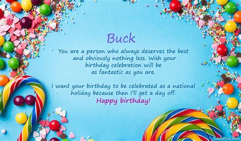 Happy Birthday Buck Pictures Congratulations