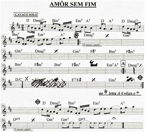 Meu Cavaquinho Partituras Partitura Amor Sem Fim Revela O