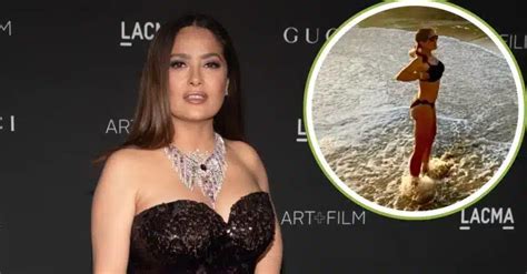 Salma Hayek Flaunts Gorgeous Figure In Bikini Photo Taken By Year