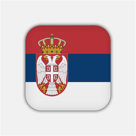 Serbia flag, official colors. Vector illustration. 11081853 Vector Art ...