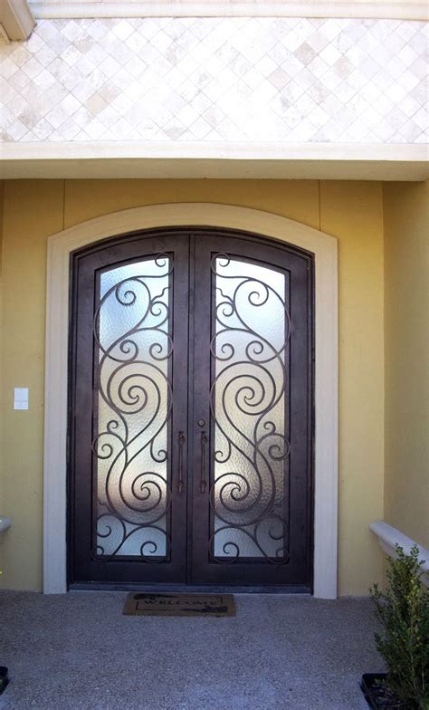 Pacific Coast Wrought Iron Double Door Monarch Custom Doors