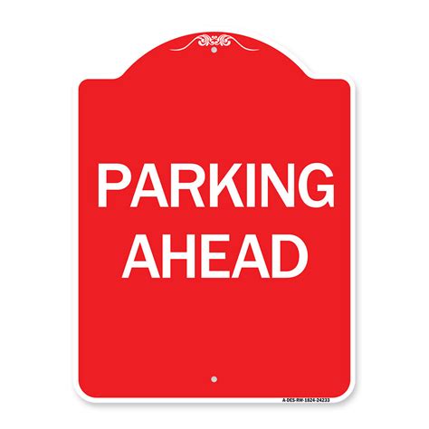 SignMission Signmission Designer Series Sign Parking Ahead 24233