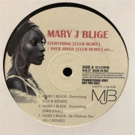 Mary J Bligeeverything Club Remix レコード通販・買取はサウンドファインダー