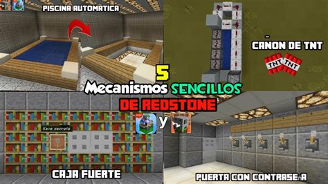 Mecanismos De Redstone Para Mastercraft Y Craftsman Demasiado Sencillos